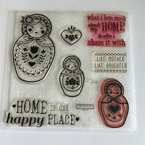 Retired CTMH stamps S1403 “Happy Place”